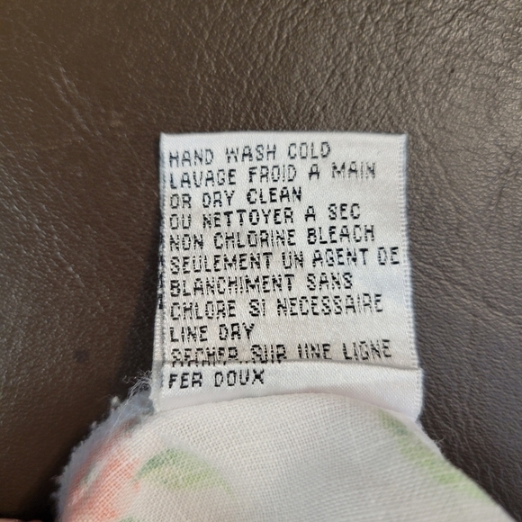 Talbots Linen Floral Long-Sleeve Shirt - Picture 8 of 8